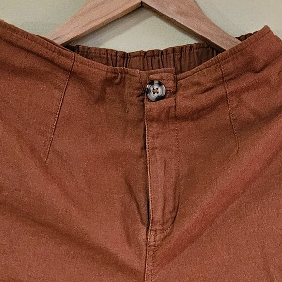Good Luck Gem - Linen Wide Leg Cropped Pants Women's Size Small - Picture 7 of 7
